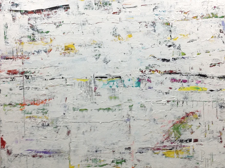 Absence-Presence White Series #1 by Rupert Piggott - Acrylic on canvas