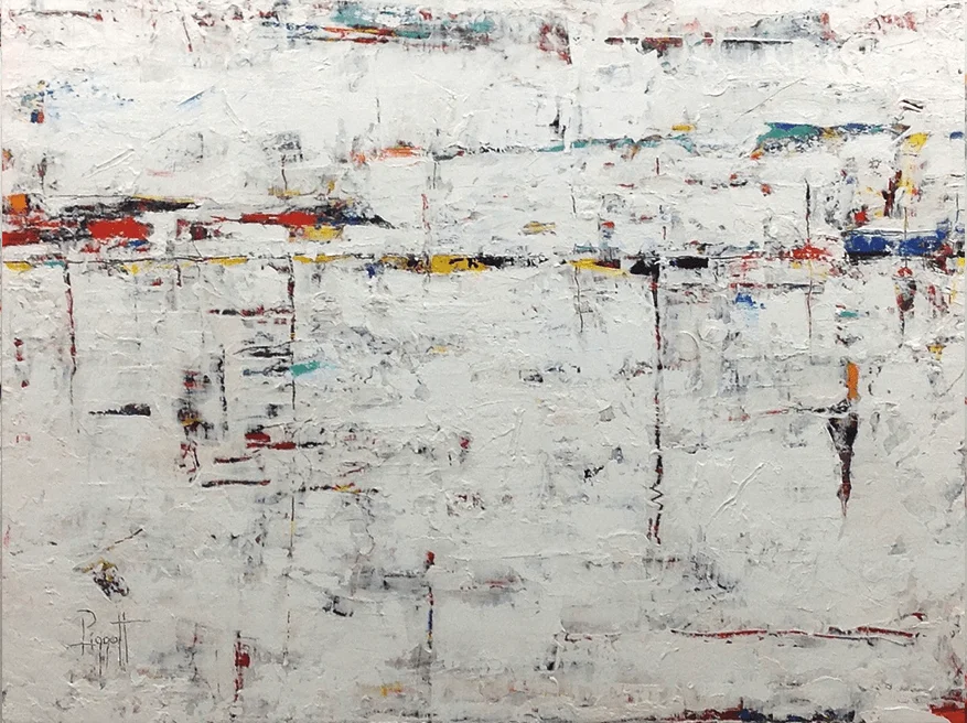 Absence-Presence White Series #3 by Rupert Piggott - Acrylic on canvas