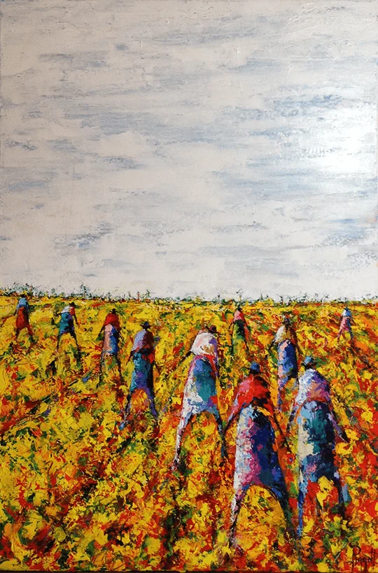 The Gathering #3 by Rupert Piggott - Acrylic on canvas