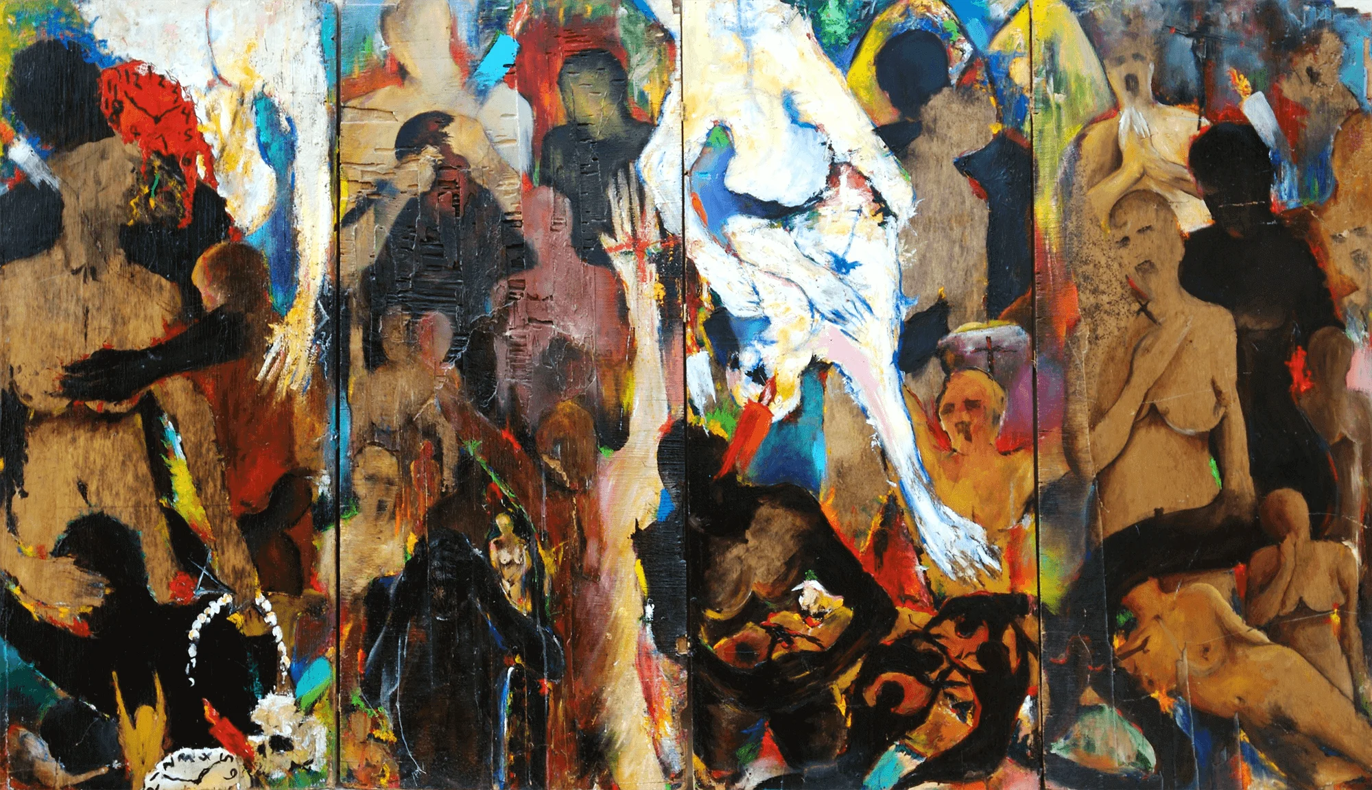 First Chapter - Last by Rupert Piggott - Acrylic on Plywood