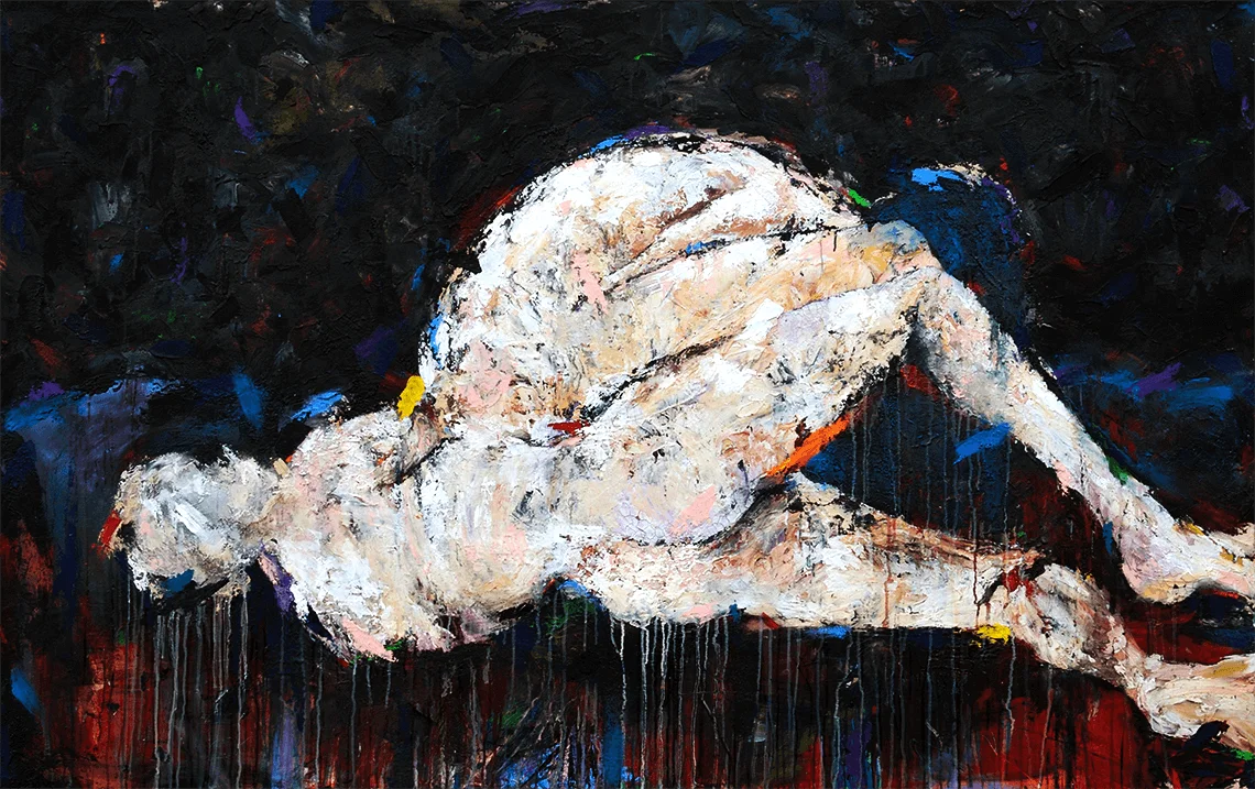 As One by Rupert Piggott - Acrylic and mixed media on canvas