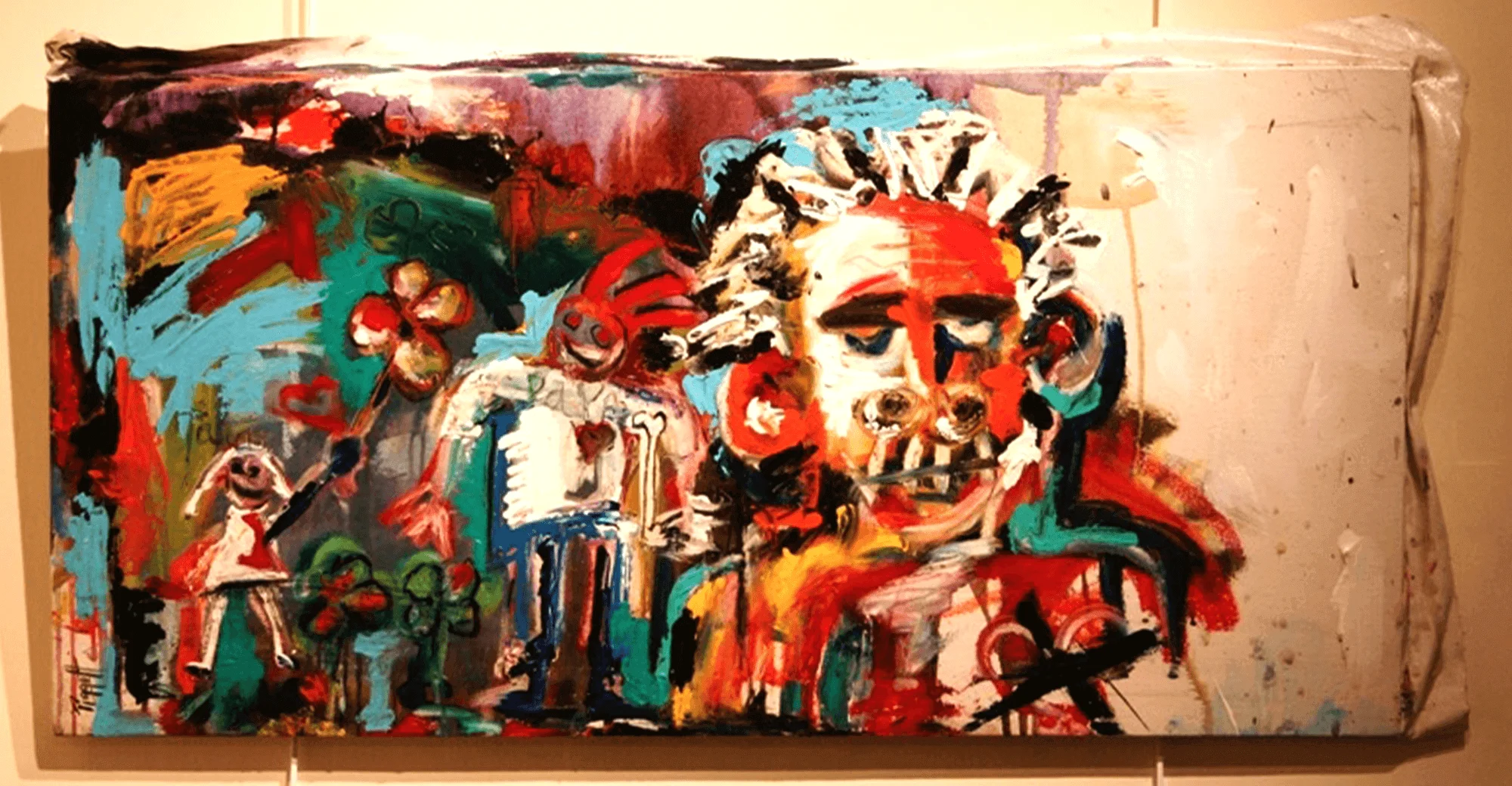 Day Dream by Rupert Piggott - Acrylic and oil sticks on canvas