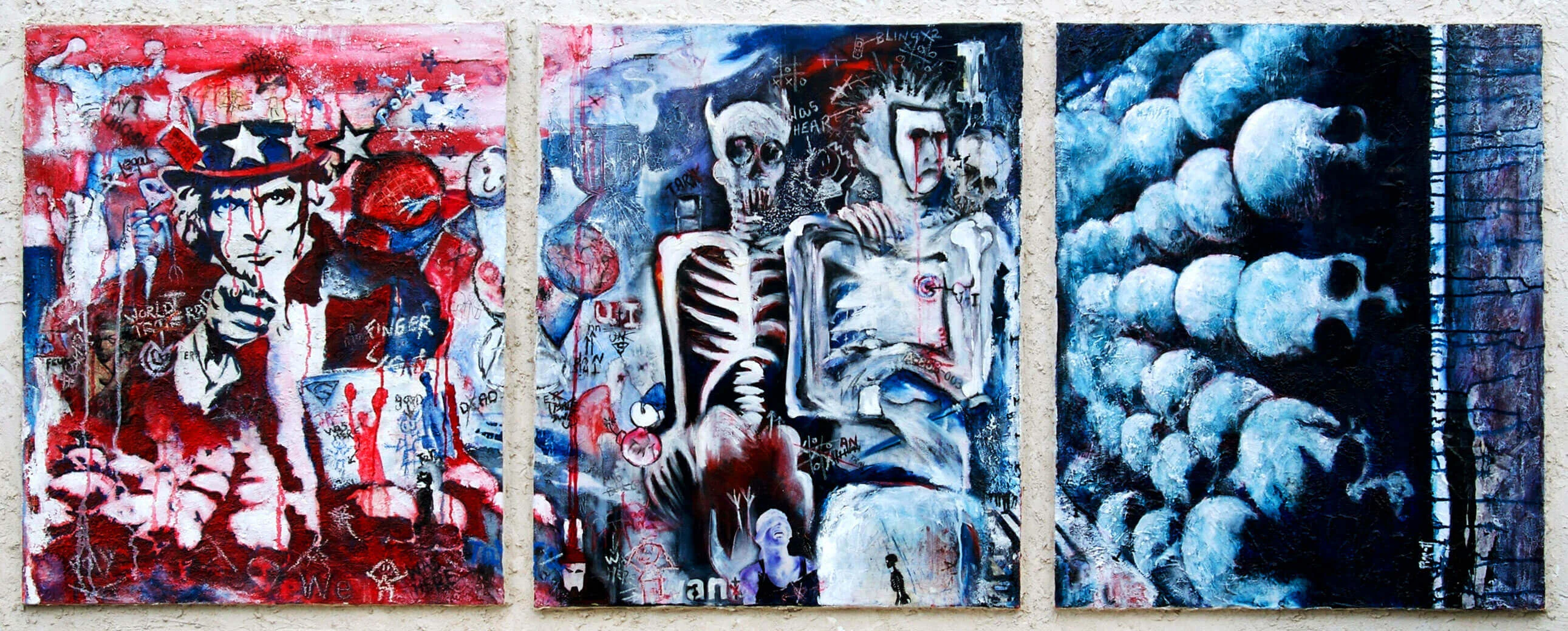 The Lunatic by Rupert Piggott - Acrylic and mixed media on canvas