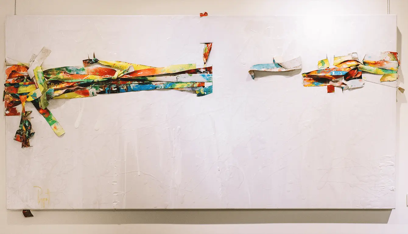 P.V CONSTRUCT (SERIES)-000336 by Rupert Piggott - Mixed media on canvas