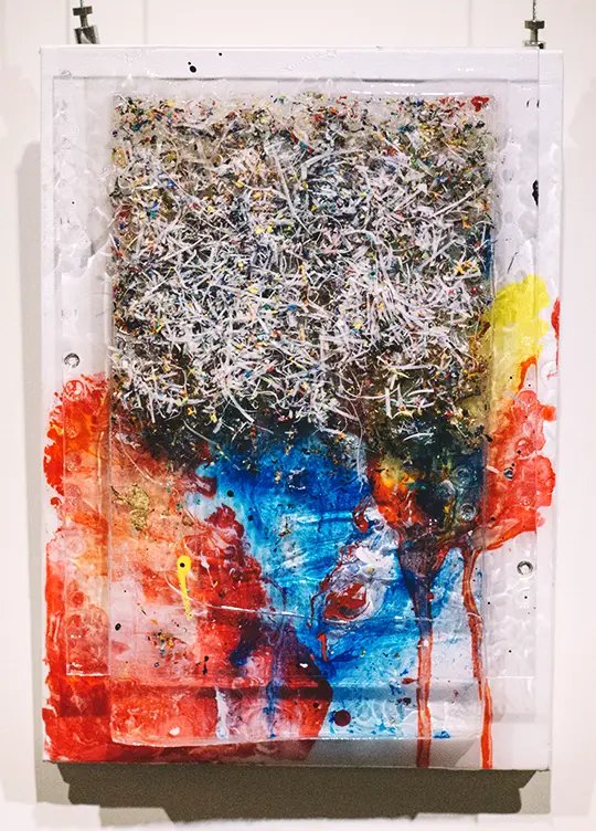 P.V NON-ID-00091631 by Rupert Piggott - Acrylic & mixed media on perspex