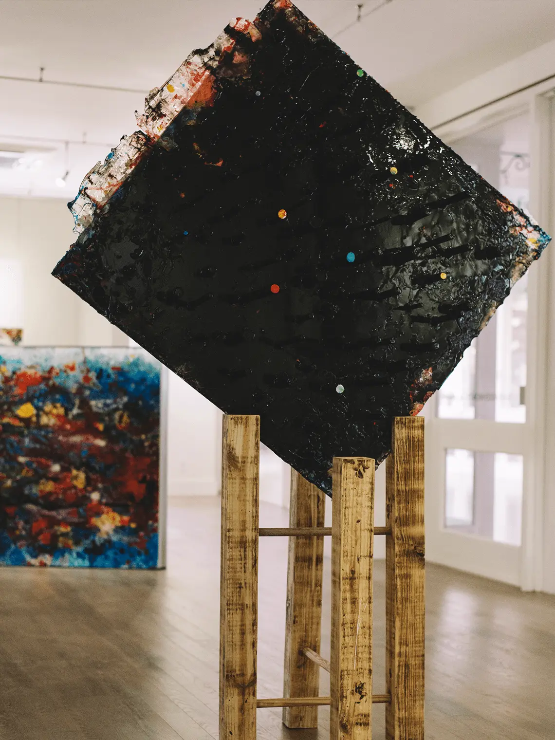 TAIJITU #2 by Rupert Piggott - Acrylic, Resin & mixed media on wood