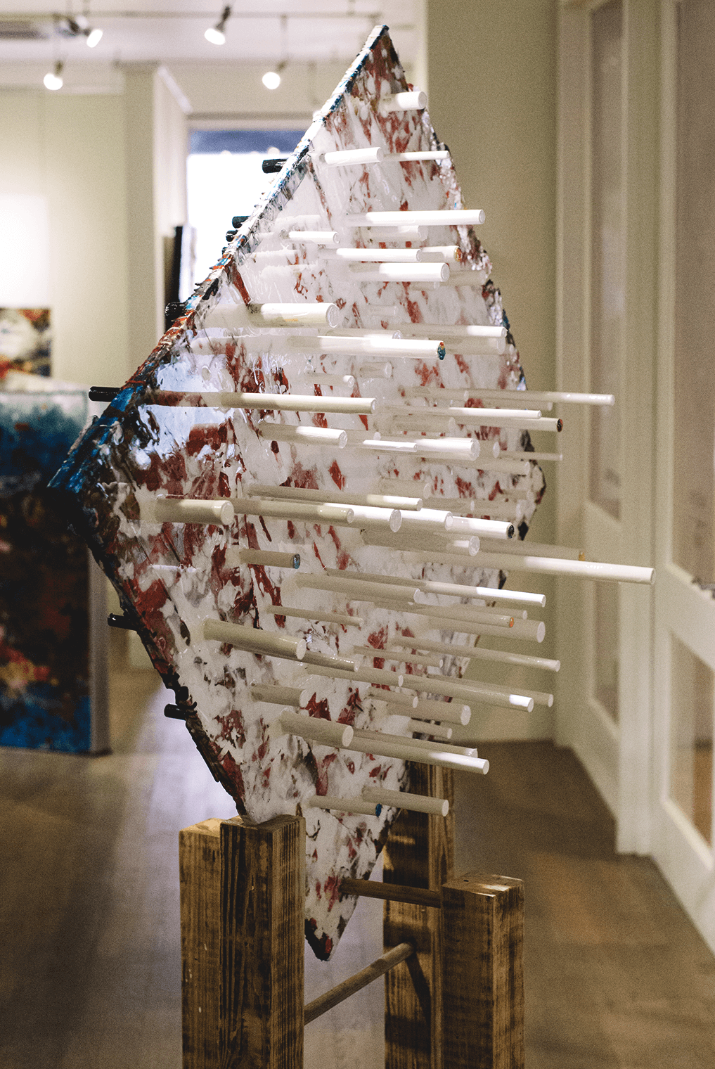 TAIJITU #2 by Rupert Piggott - Acrylic, Resin & mixed media on wood